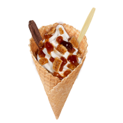 Super Cone Apple-Cinnamon Stroopwafel,Soft Ice Corner,Angelo,Good Choice;4,95